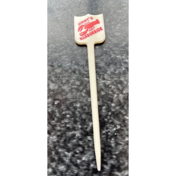 Vintage 1978 Lot of 7 Jimmy's Harbor Side Restaurant Boston Swizzle Stick Drink - Picture 9 of 10